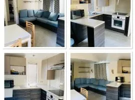 Mobil home de standing à la Porte des Cévennes sur un terrain arboré et ombragé