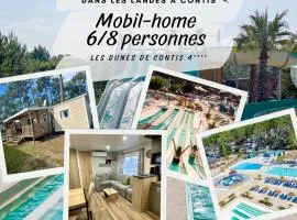 MH 279 BORA-BORA 6-8 personnes 3ch 1sdb tout confort dans camping 4 étoiles avec parc aquatique chauffé