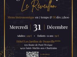 Hôtel Les Jardins de Deauville، فندق في Saint-Martin-aux-Chartrains