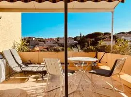 Studio avec terrasse sud proche bord de mer