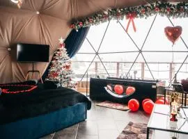 Góralski Harem Osada Glamp & Glass z Jacuzzi i Balią