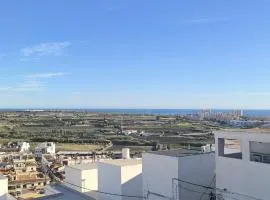 La Perla del Castillo, Camas King, Terraza, Vistas al Mar
