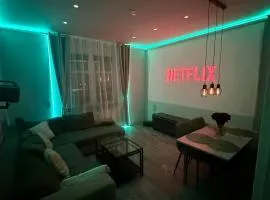 Stylish Home Theater Apartment 1