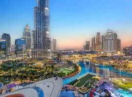 2BHK Fountain Show & Burj Khalifa View 1 Min to Dubai Mall