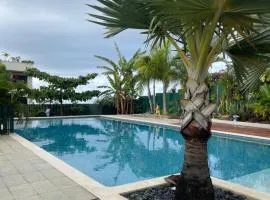 Flamboyant Punaauia, luxury apartment with splendid ocean view