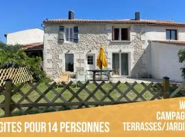 LES FRANC ensemble de 2 gites qui en font un grand