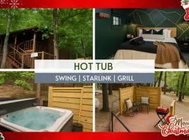 NEW Hot tub, Fireplace, Swing, Modern Cabin