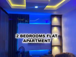 Cee&Tee SM ABK 2BEDROOMS-247Electricity - Solar Inverter AC in bedrooms, hotel v destinaci Abeokuta