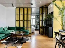 City Views From a Chic Highrise Apartment in the Heart of Kyiv