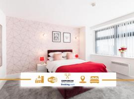 Brindley 2BDR Apartment By Emporium Property Management Short Lets & Serviced Accommodation Birmingham On The 15th Floor Offering Panoramic City Views With Free WiFi