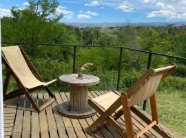Kururu Cabaña en Villa Yacanto con vista a las sierras