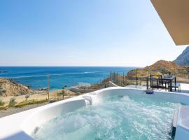 Aquamarine Luxury Suites - Stegna - Beachfront, Jacuzzi , Smart Home, Great View, hotel a Archangelos