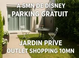 Maison Jardin 5mn Disney Parking gratuit