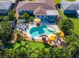 Resort Style Backyard Pool Hot Tub Games