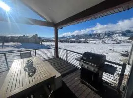 Stunner with Lake Mountain Views and Private Hot Tub