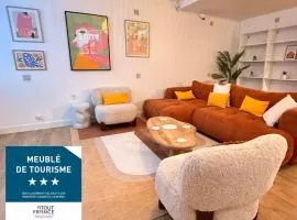 Le Jardin Secret Classé 3 étoiles - 6 pers - Salle de cinéma - Proche de la gare de Blois à 2h de Paris