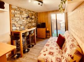 Studio, terrasse 3 pers Aussois, hotel ad Aussois