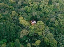 Forest hideaway in Onsen town with music studio，位于东伊豆町的酒店