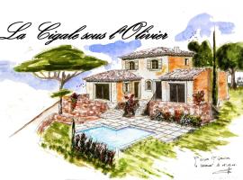 la cigale sous l'olivier, bed & breakfast σε Le Castellet