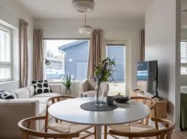 Stylish two-storey home, parking and sauna