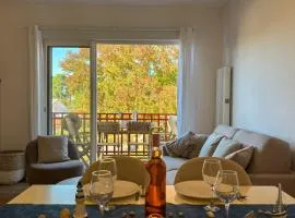 T2, 50 m beach, balcony with sea view