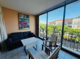 Studio cabine à Port Argelès avec loggia et parking privatif - FR-1-309-416