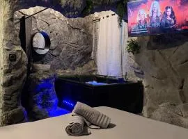 La love grotte immersion complète avec jacuzzi