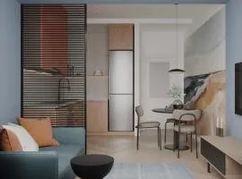 1-Bedroom Apartment Modern, Near Downtown, with Issyk-Kul vibes