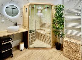 Détente et Sauna Privatif - T2 Cosy St-Géraud, viešbutis mieste Orijakas