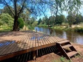 Gaia River Wooden deck campsite