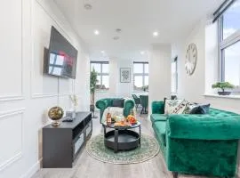 The Viridian Vault Leicester, City Centre Apartment, Free WiFi, Netflix, Parking