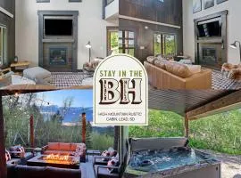 High Mountain Rustic Cabin Hot Tub Game Loft