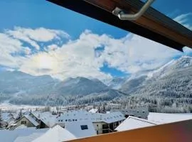 Duplex with nice view on the glacier of Monêtier