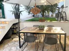 Great outdoor living steps away from the beach