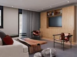 Modern Alpine Retreat Garden and Panoramic Views