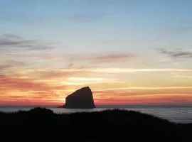 Walk to Beach Pacific City Home with Bay Views!