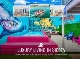 Shark Unit, Pool Jacuzzi Steps to Siesta Key Beach