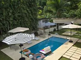 oasis with pool near Panama Canal