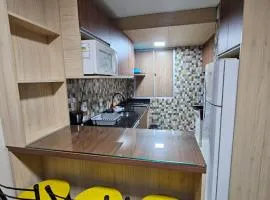 O 353 Apartamento mobiliado completo 02 quartos com garagem