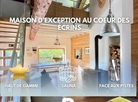 Magnifique maison d'architecte avec sauna - Puy St Vincent & Pelvoux Vallouise, hotel a Le Poët