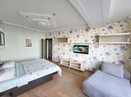 KING SIZE Семейные апартаменты в Мост Сити 106 м2 с двумя раздельными комнатами с видом на реку и с ванной