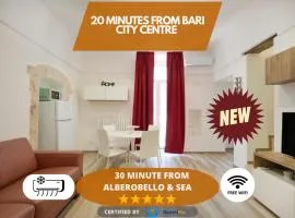 30 min Sea and Alberobello, Wi-Fi for 7 Guests
