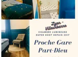 Lumineuse chambre proche Gare de Lyon