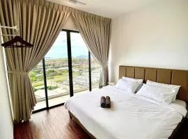 Sunrise KK mountain and Sunset Seaview at K Avenue near airport