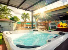 Pool Hot Tub Dogs Allowed Near Beach Family