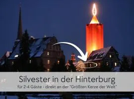 GRÄFIN ANNA - Apartment mit 2 Schlafzimmer für 2-4 Gäste - in der Hinterburg in Schlitz - mit Aufzug, Parkplatz & Garten - direkt an der größten Kerze der Welt - Hunde willkommen