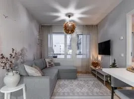 Scandi Forest Flat Across from the Train Station
