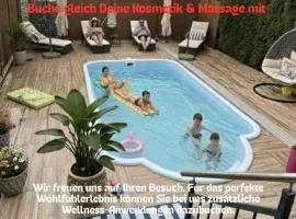 Urlaub mit Pool und Garten Ferienwohnung in Halberstadt bis 7 Pers