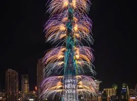 Grande Signature Residence 907 Full Burj Khalifa and Dubai Dancing Fountain View 5 Min Walk Dubai Mall Luxury Downtown Apartment