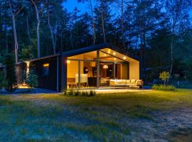 Design bungalow met wellness in parkbos, spahotel in Giethmen